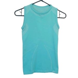 Nike Women's Aqua Blue Sleeveless Compression Athletic Exercise Top Size XS